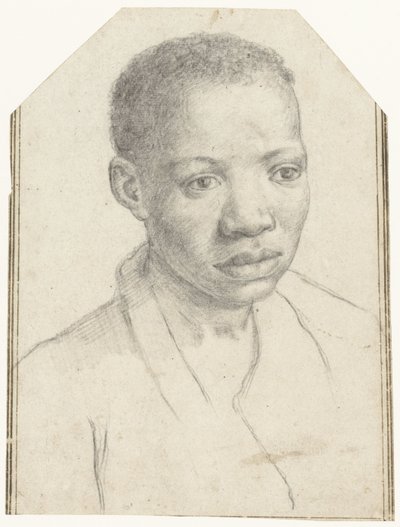Portræt af en sort dreng af Antonio Carracci