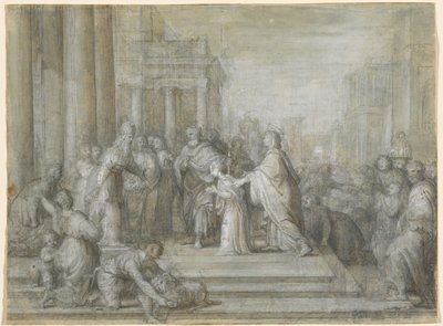 Præsentationen af jomfruen i templet af Antonio Cavallucci
