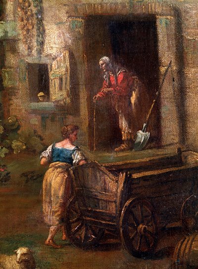 Italiensk landskabsdetalje, 1700-tallet af Antonio Diziani