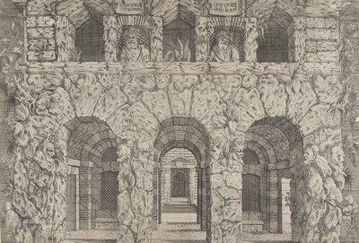 En grotte, ca. 1545. af Antonio Fantuzzi