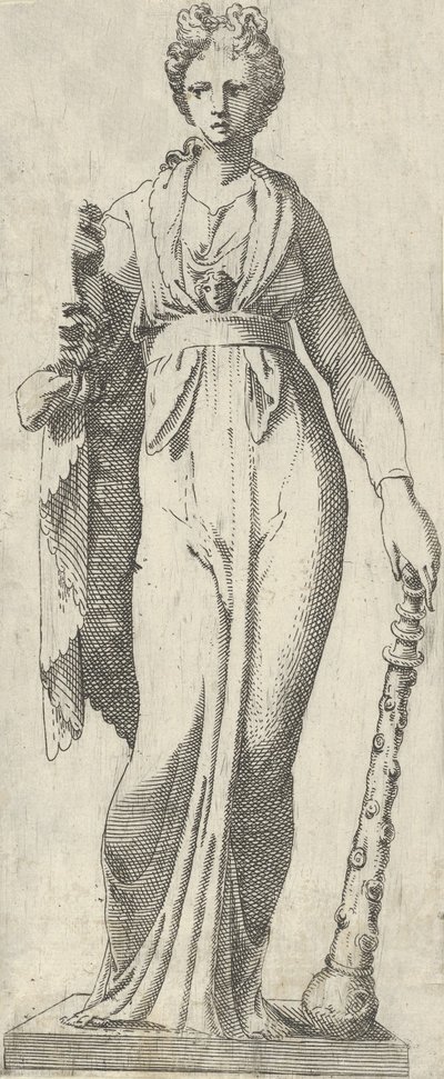 Melpomene, fra Mattei-sarkofagen, Rom, 1540-45. af Antonio Fantuzzi