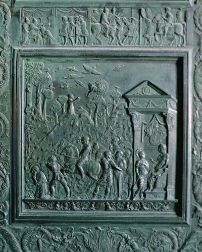 Halshugningen af St. Paul, detalje fra 