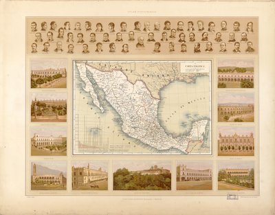 Malerisk og historisk atlas over De Forenede Mexicanske Stater. LOC 2008621671-4 af Antonio García Cubas