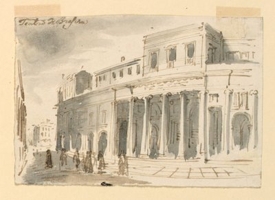 Eksteriør, Teater i Brescia af Antonio Giuseppe Basoli