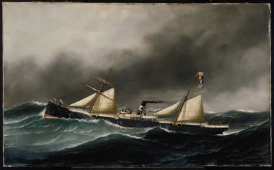 S.S. Brooklyn City, 1886 af Antonio Jacobsen