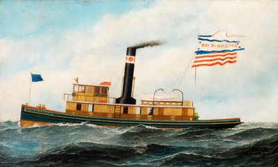 Den havgående slæbebåd May McWilliams, ca. 1895. af Antonio Jacobsen