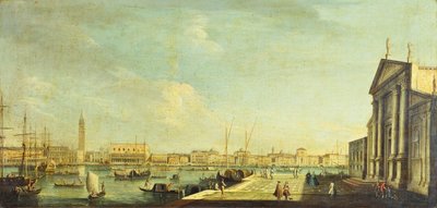 Bacino di San Marco, Venedig (olie på lærred) af Antonio Joli