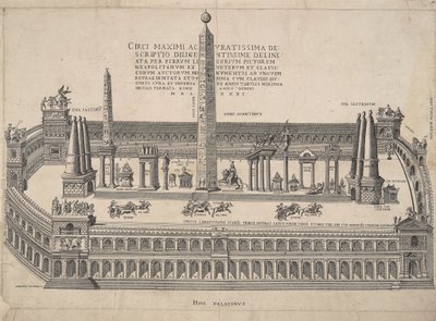 En meget nøjagtig beskrivelse af Circus Maximus af Antonio Lafreri