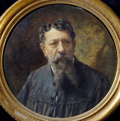 Portræt af maleren Scomparini, af Antonio Lonza (1846-1918) af Antonio Lonza