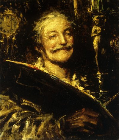 Et selvportræt, af Antonio Mancini