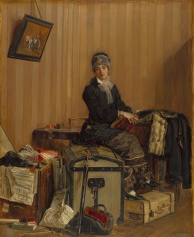 På toldstedet. 1877 af Antonio Mancini