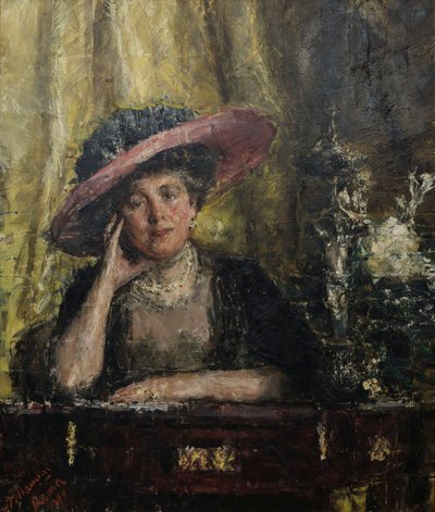 Lady Phillips, 1909. af Antonio Mancini