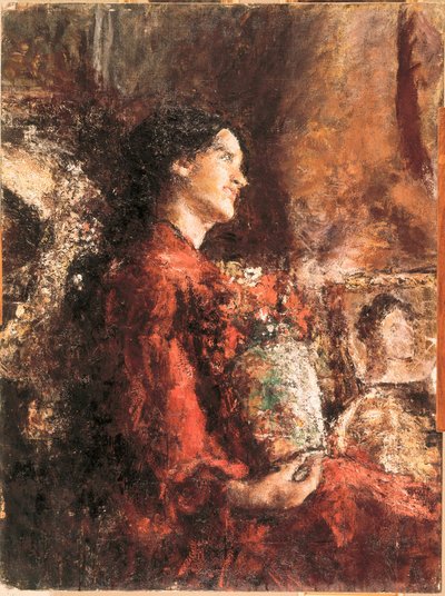 Lidia, slutningen af det 19.-begyndelsen af det 20. århundrede (oliemaleri) af Antonio Mancini
