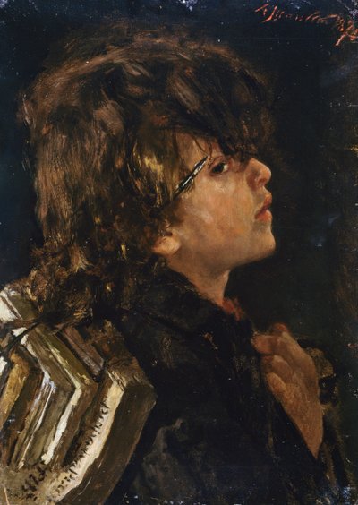 Skoledreng af Antonio Mancini