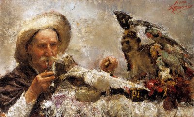 The Fortune Teller (olie på lærred) af Antonio Mancini