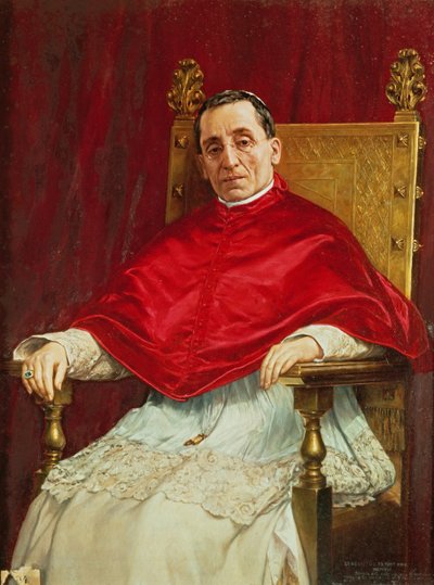 Portræt af pave Benedikt XV af Antonio Maria Fabres y Costa
