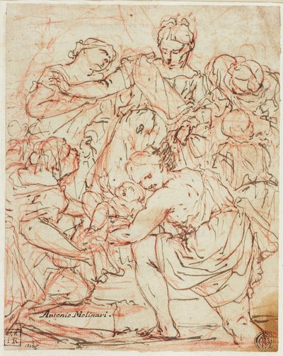 Fund af Moses af Antonio Molinari