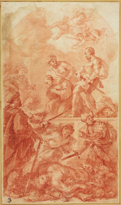 Martyrdom Scene af Antonio Molinari