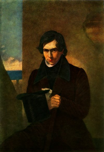 Portræt af digteren Nestor Vasilyevich Kukolnik, 1836, 1965. af Antonio Molinari