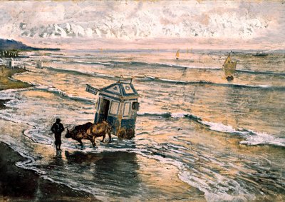 Mar Cantabrico (Cantabrian Sea) Maleri af Antoni Munoz i Degrain (1841-1924) af Antonio Munoz Degrain