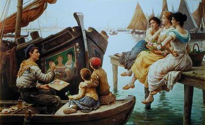 De tre nåder (olie på lærred) af Antonio Paoletti