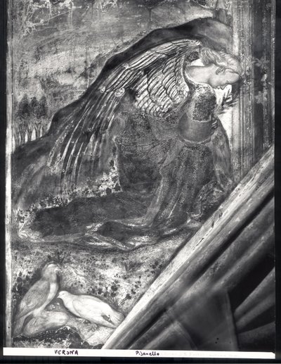 Ærkeenglen Gabriel, detalje fra bebudelsen af Antonio Pisanello