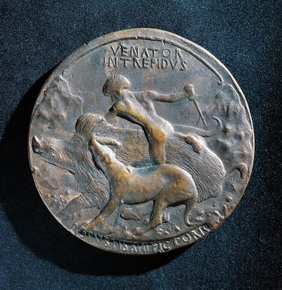 Bronzemedalje af Alfonso V af Aragon (1394-1458) af Antonio Pisanello