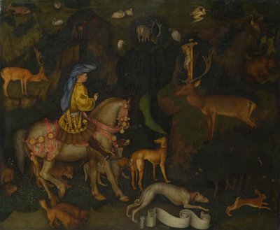 Synet om Saint Eustace, ca. 1440 af Antonio Pisanello