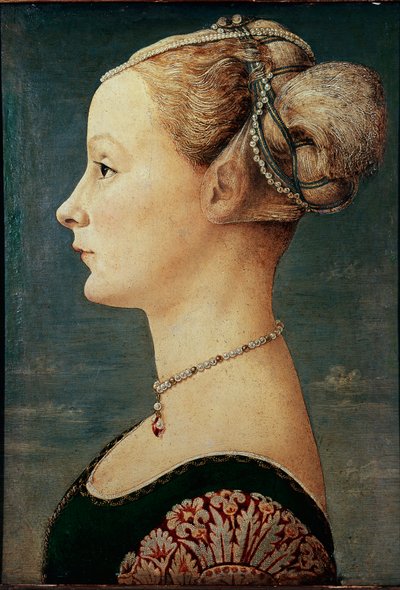 Portræt af en ung kvinde (Eller Portræt af Dame). af Antonio Pollaiuolo