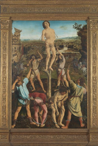 Sankt Sebastians martyrium, 1475 af Antonio Pollaiuolo