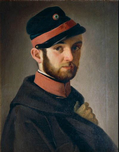 Portræt af toscansk frivillig, af Antonio Puccinelli af Antonio Puccinelli