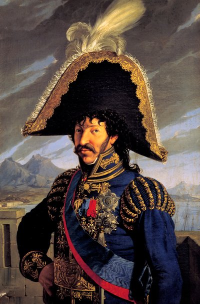 Portræt af Joachim Murat af Antonio Raffaele Callander