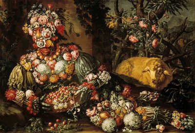 De fire årstider: Forår, mellem 1685 og 1695. af Antonio Rasio