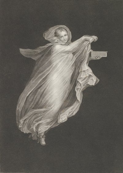 En bacchante iført et hættesjal og med en æske i venstre hånd, sat ag..., ca. 1795-ca. 1820. af Antonio Ricciani