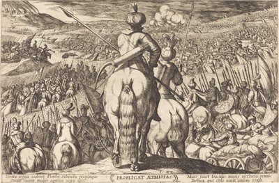 Etiopiernes nederlag af Antonio Tempesta