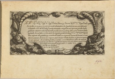 Frontispice: Dedikation til Pietro Strozzi af Antonio Tempesta