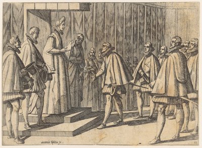 Udsendinge fra de italienske herskere hos Margarete af Østrig af Antonio Tempesta
