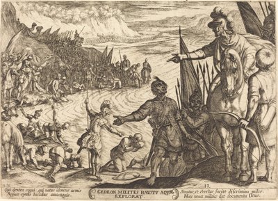 Gideon vælger sine soldater af Antonio Tempesta