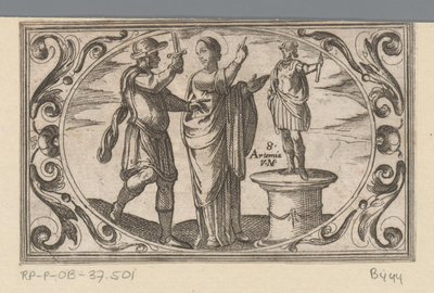 H. Artemia Romeinse martelaressen (serietitel) Imagini di moltes vergini Rom i martyrium (serietitel) af Antonio Tempesta