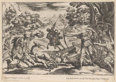 Hjortejagt Jagtscener (del 5) (serietitel) af Antonio Tempesta
