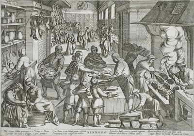 Januar: Et køkken af Antonio Tempesta