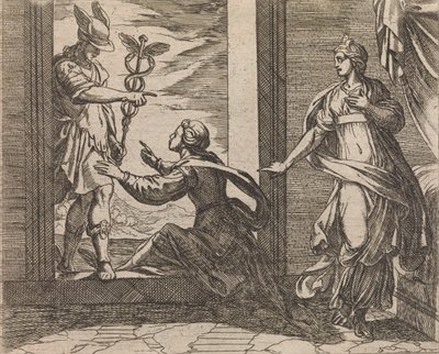 Mercury Turning Mercury to Stone Mercury Turning Stone to Stone..., Udgivet efter af Antonio Tempesta