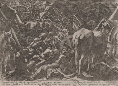 Plade 14: Gideon Terrorizing the Enemy Camp, fra 