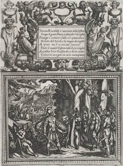 Plade 18: Illustration til Canto XVIII, fra Torquato Tassos 
