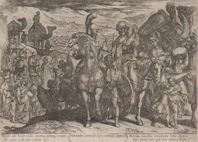 Plade 3: Abraham tager Lot og hans familie til sit eget land, fra 