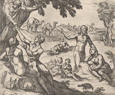 Plade 3: The Age of Gold Aetas aurea, fra Ovids 