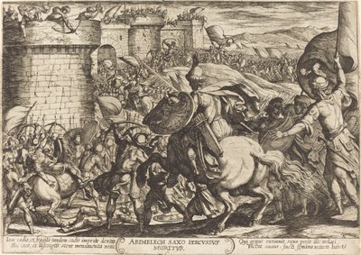 Abimeleks død af Antonio Tempesta