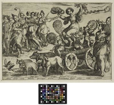 De fire årstider: forår, 1592 af Antonio Tempesta