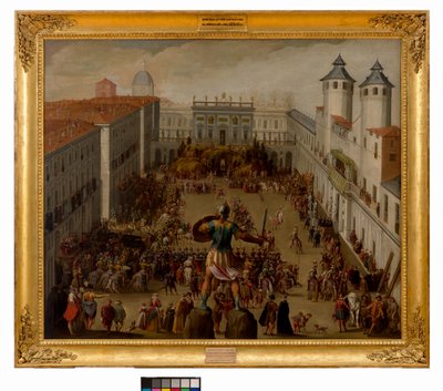 Turnering på Piazza del Castello, Torino, 1620 af Antonio Tempesta