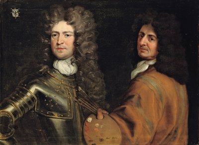 Dobbeltportræt af kunstneren med brigadegeneral Robert Killigrew af Antonio Verrio